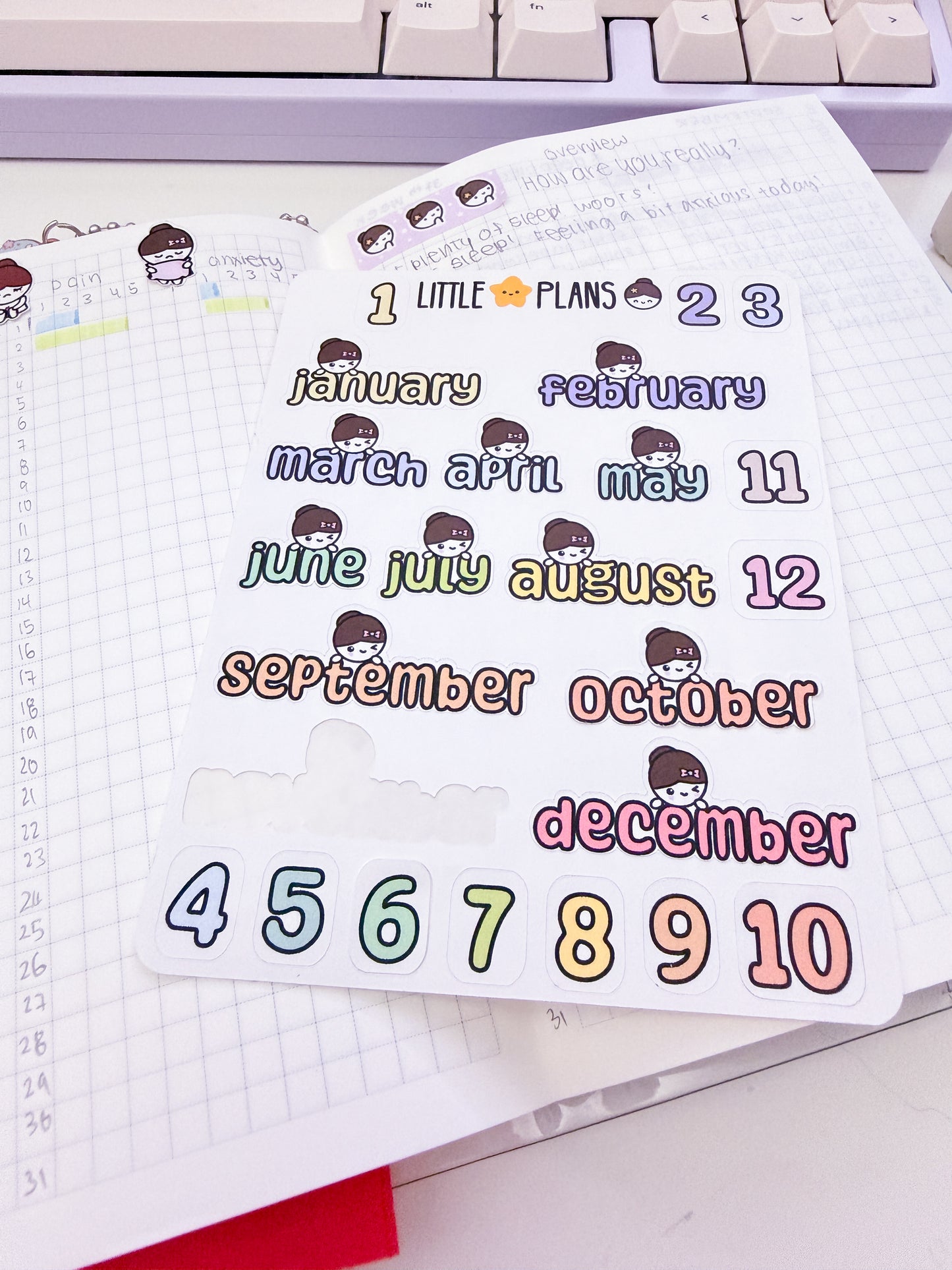 Mimi Monthly Planner Stickers