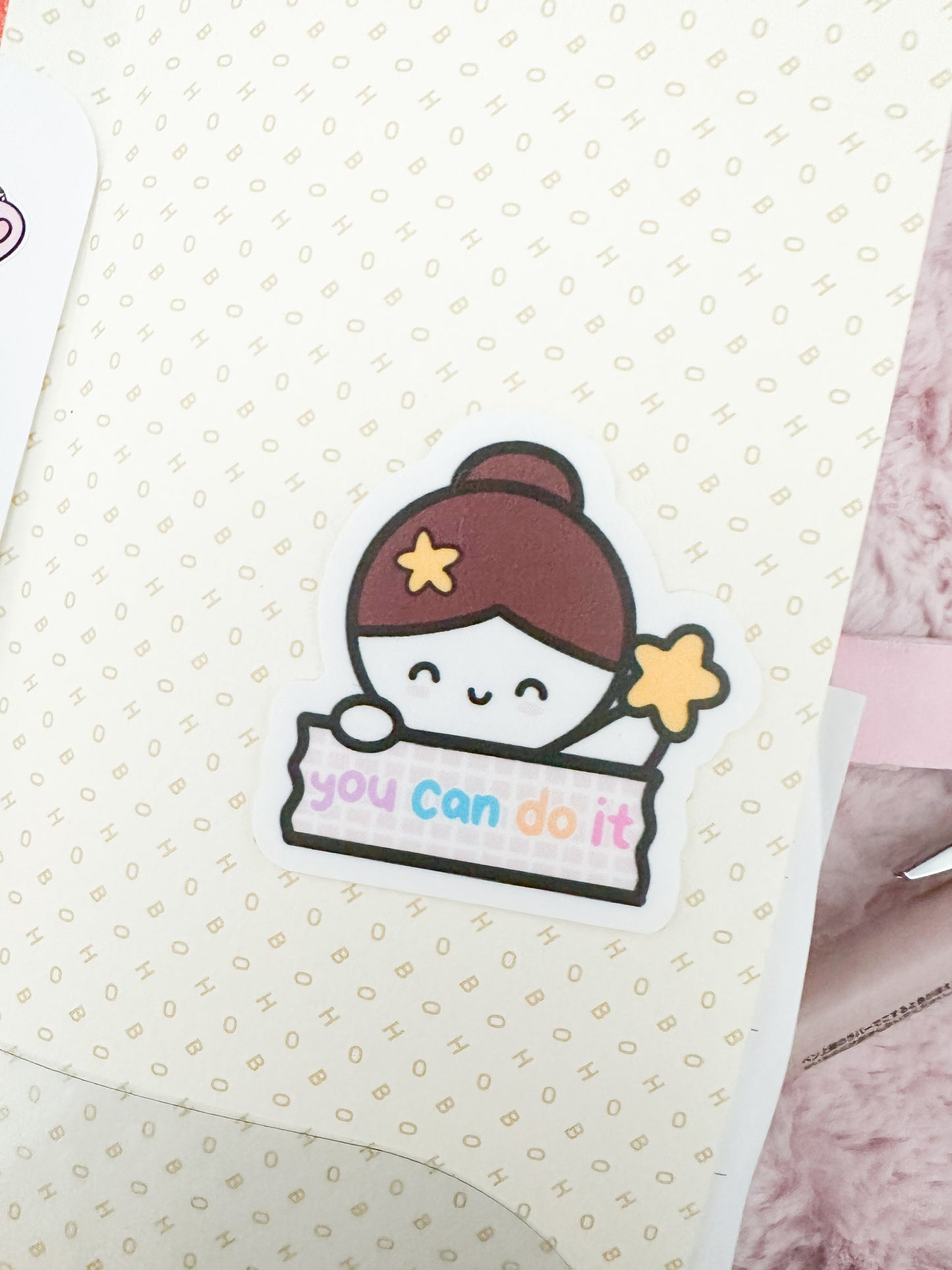 Mimi YOU CAN DO IT (Vinyl Waterproof Die Cut Sticker)