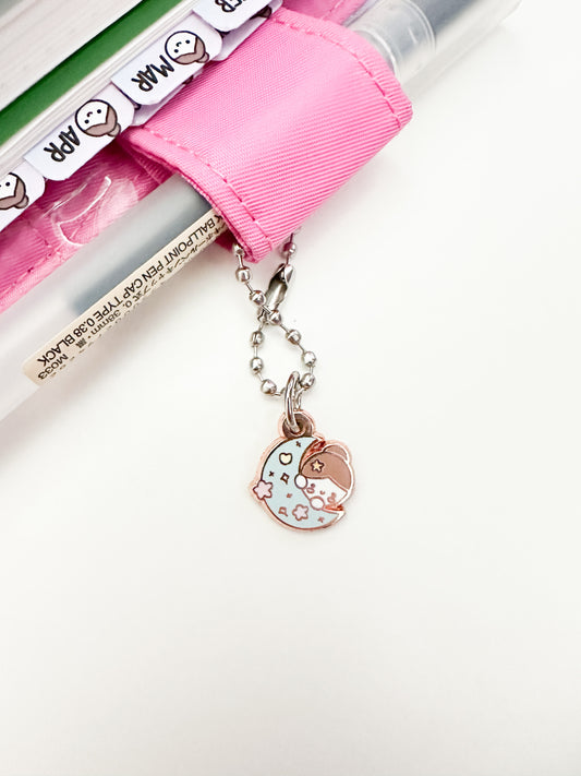Mimi Planner Moon Charm – Rose Gold | Cute & Functional Accessory for Planners (NEW)