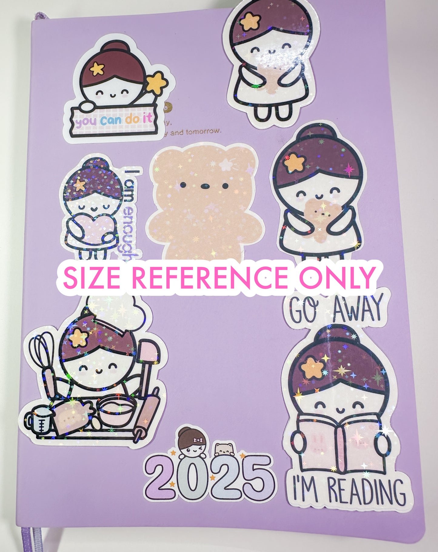 Mimi Baking Enthusiast Sparkly Vinyl Die Cut Sticker