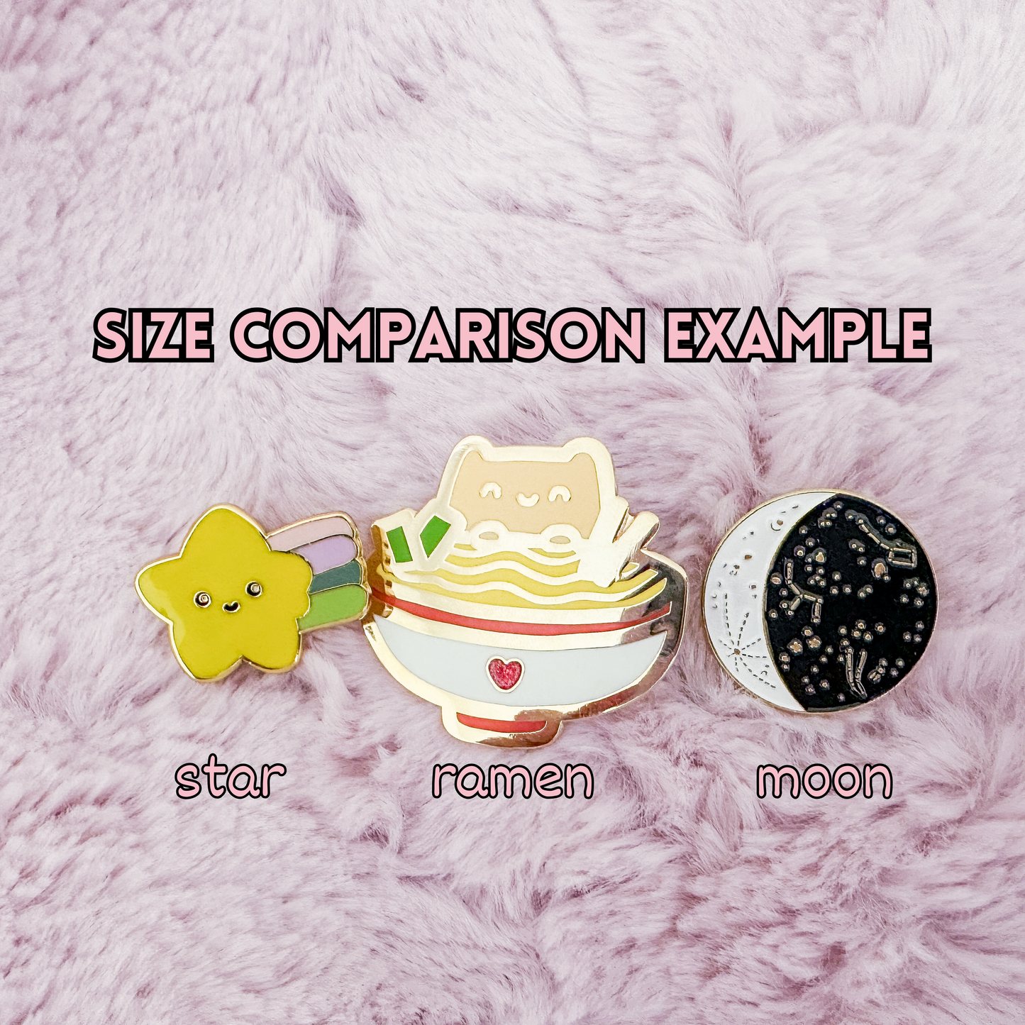 Neku Ramen Gold Enamel Pin (50% Off)