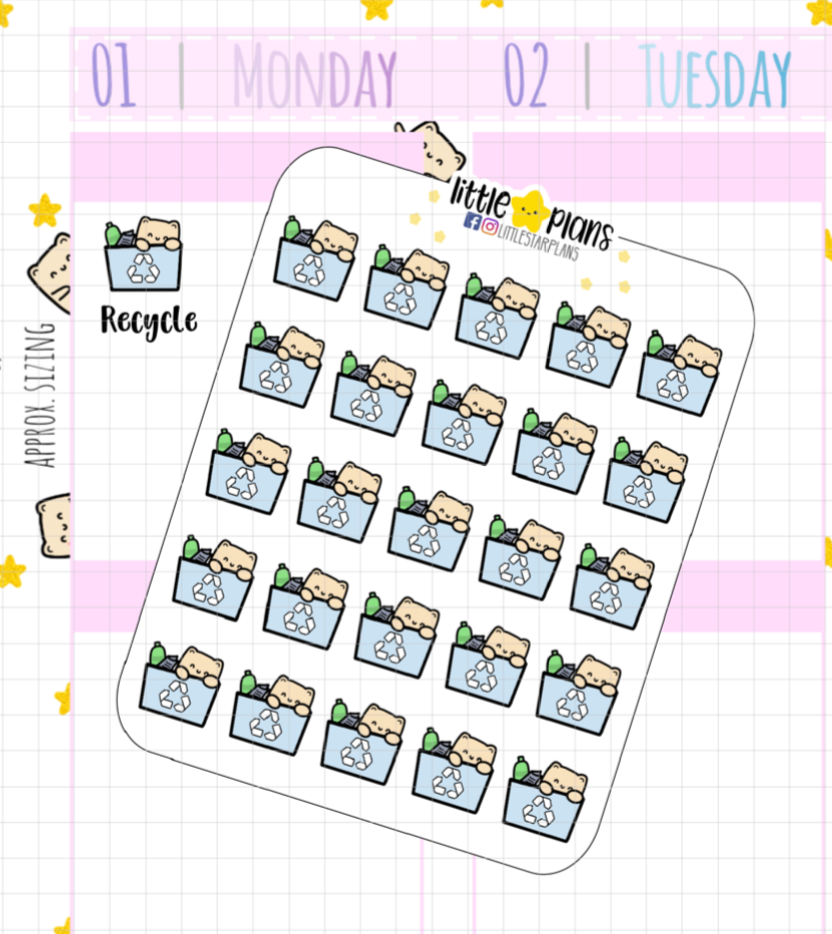 Neku - Recycle, Clean Up Planner Stickers (N63)