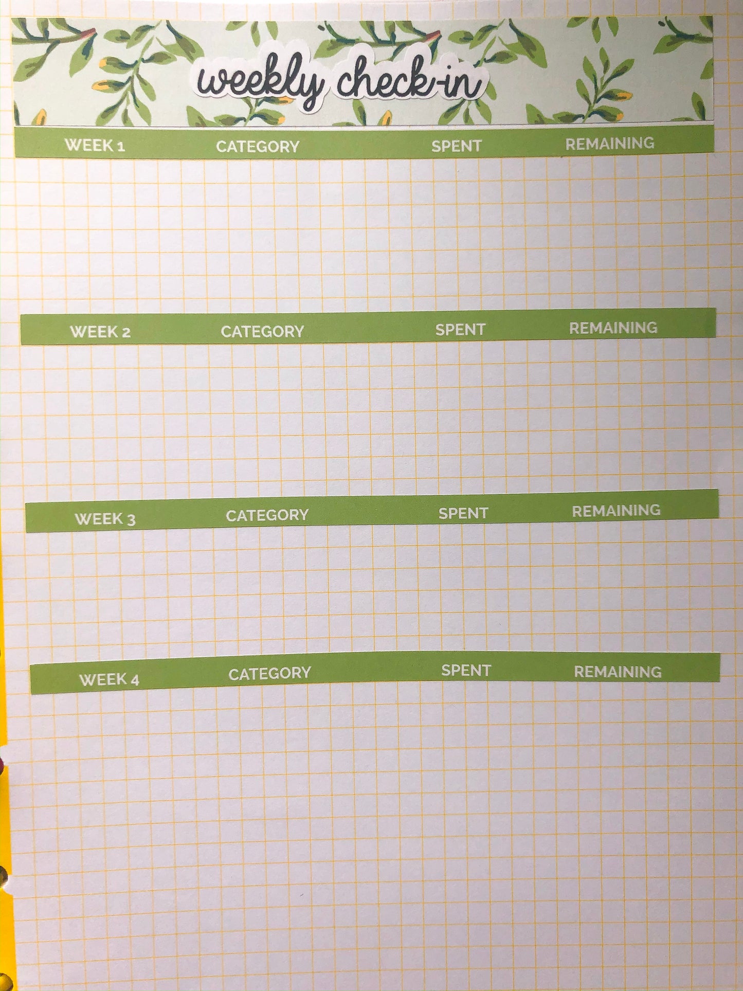 March Monthly Budget Planner Sticker Kit fit in Happy Planner Notes