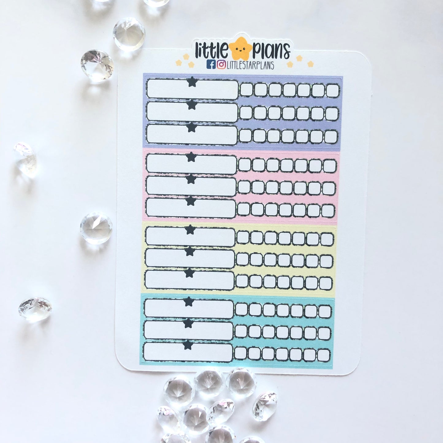 Pocket Size - Functional Hobonichi Habit Tracker (1 month worth) - Littlestarplans