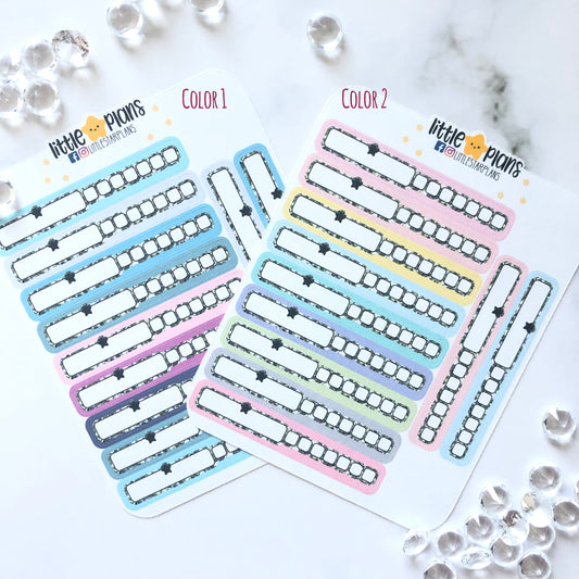 Pocket Size - Functional Hobonichi Habit Trackers - Littlestarplans
