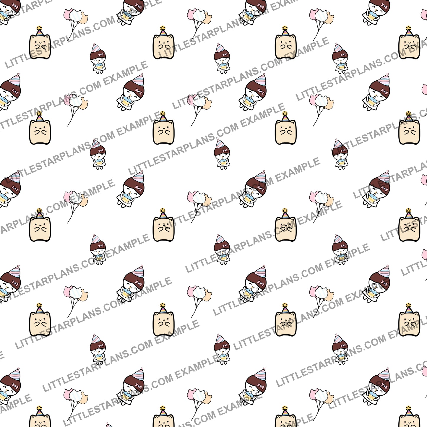 Sweet Birthday Digital Paper Only - Not a Physical Product