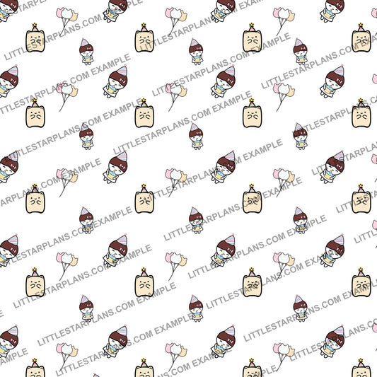 Sweet Birthday Digital Paper Only - Not a Physical Product