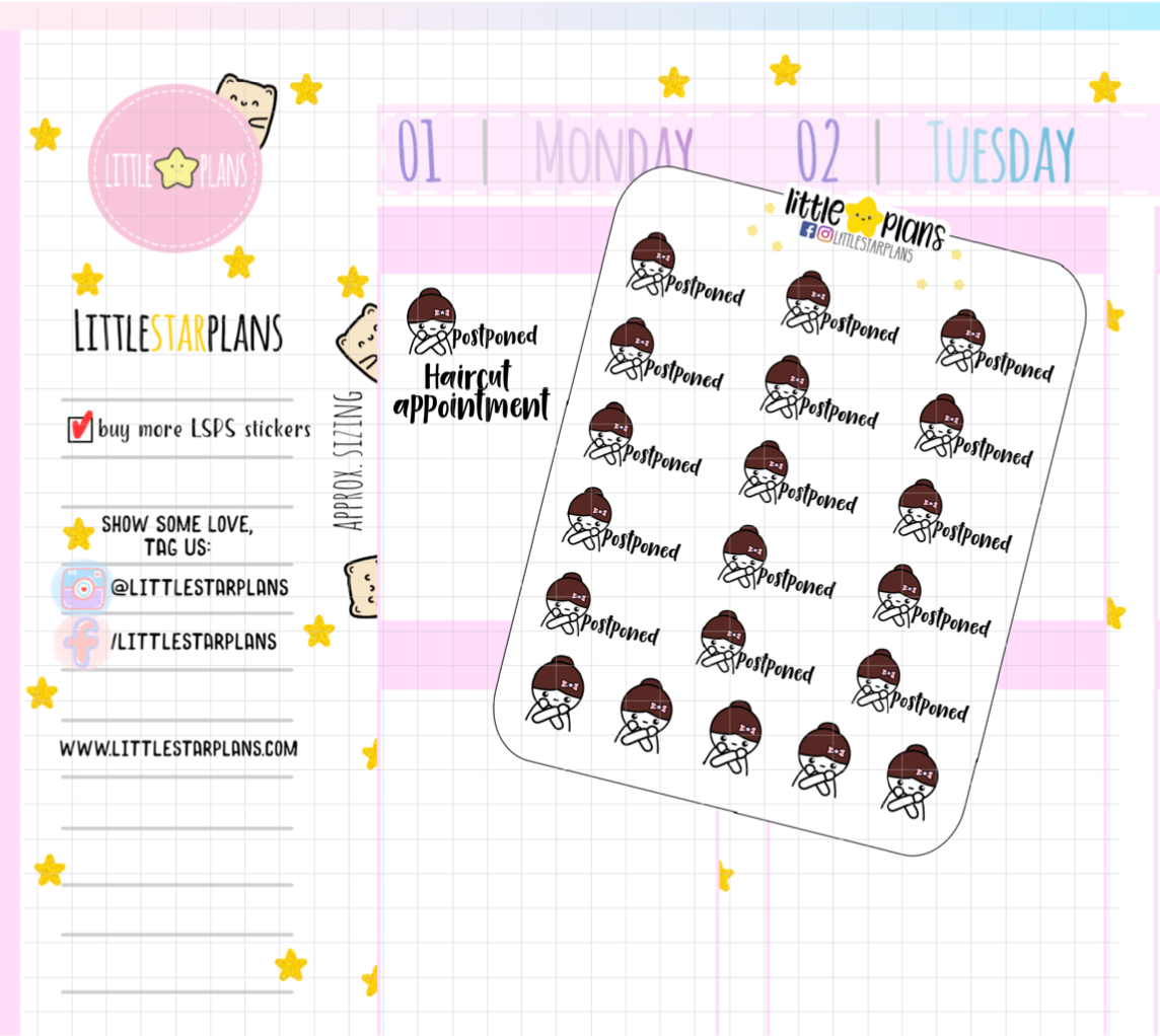 Mimi Postponed Planner Stickers (M198)
