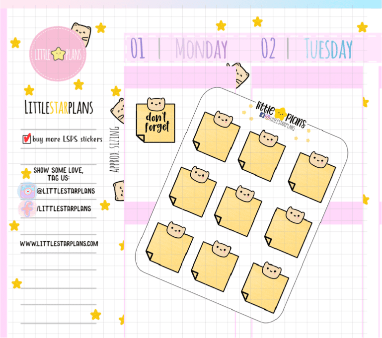 Neku - Functional Yellow Sticker Note Sticker