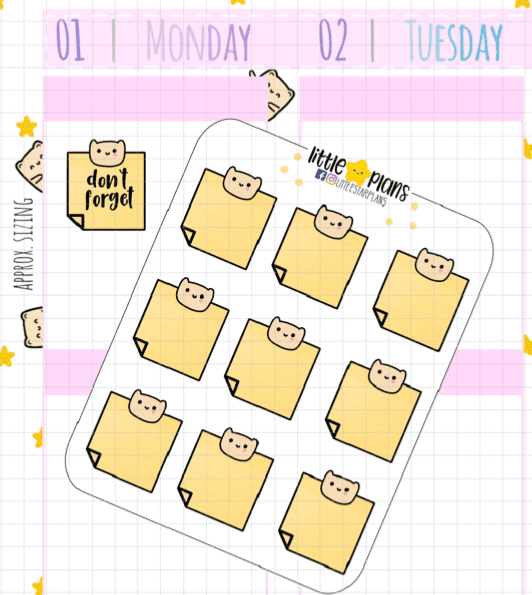 Neku - Functional Yellow Sticker Note Sticker