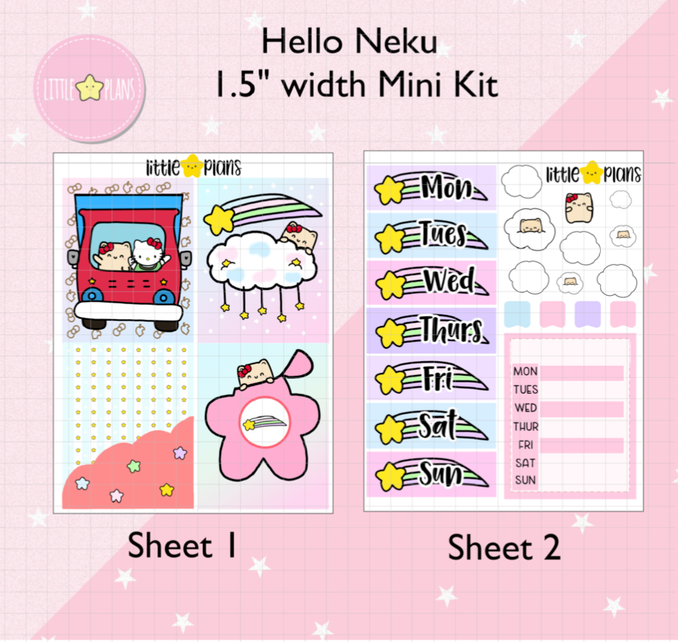 Neku - Hello Neku Mini Kits (5 Design Sheets)