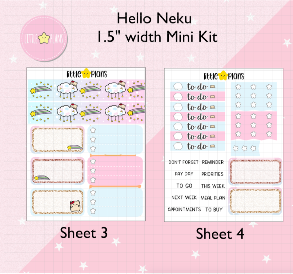Neku - Hello Neku Mini Kits (5 Design Sheets)