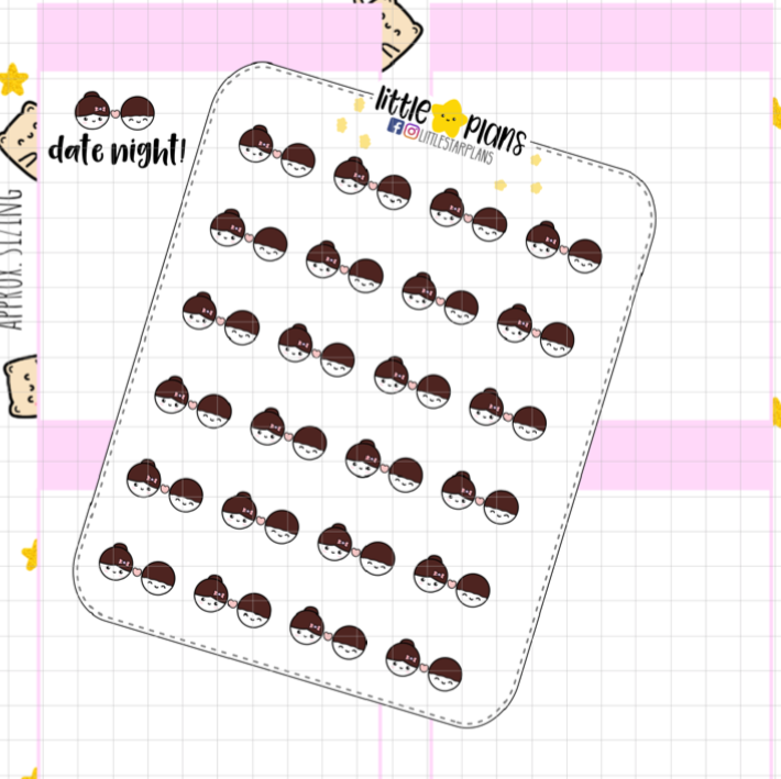 Mimi - Date Night, Dating Planner Stickers (available same sex!)