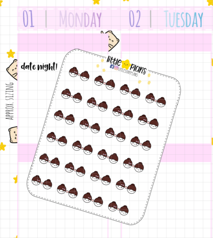 Mimi - Date Night, Dating Planner Stickers (available same sex!)