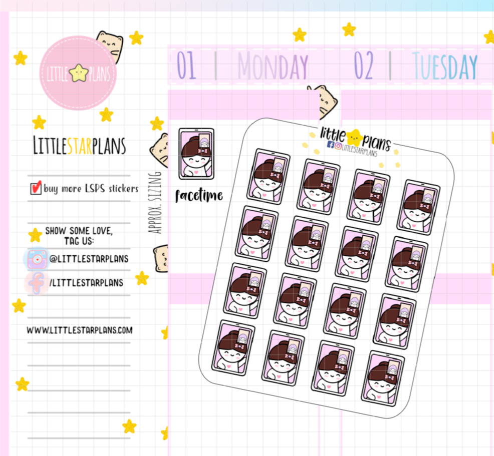 Mimi - FaceTime, Video Call with Family and Friends Planner Stickers