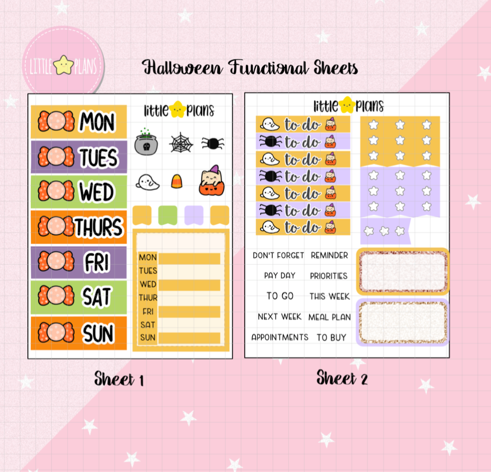 Neku Halloween Mini Kit Functional Sheets (M240)