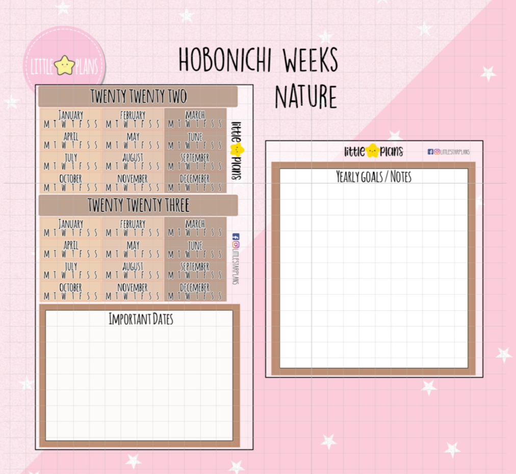 Hobonichi Weeks Kit - Index Page Bundle (4 colors to pick from)