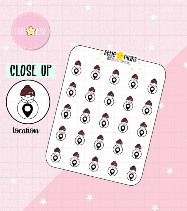Mimi Functional Icon - Location Planner Stickers