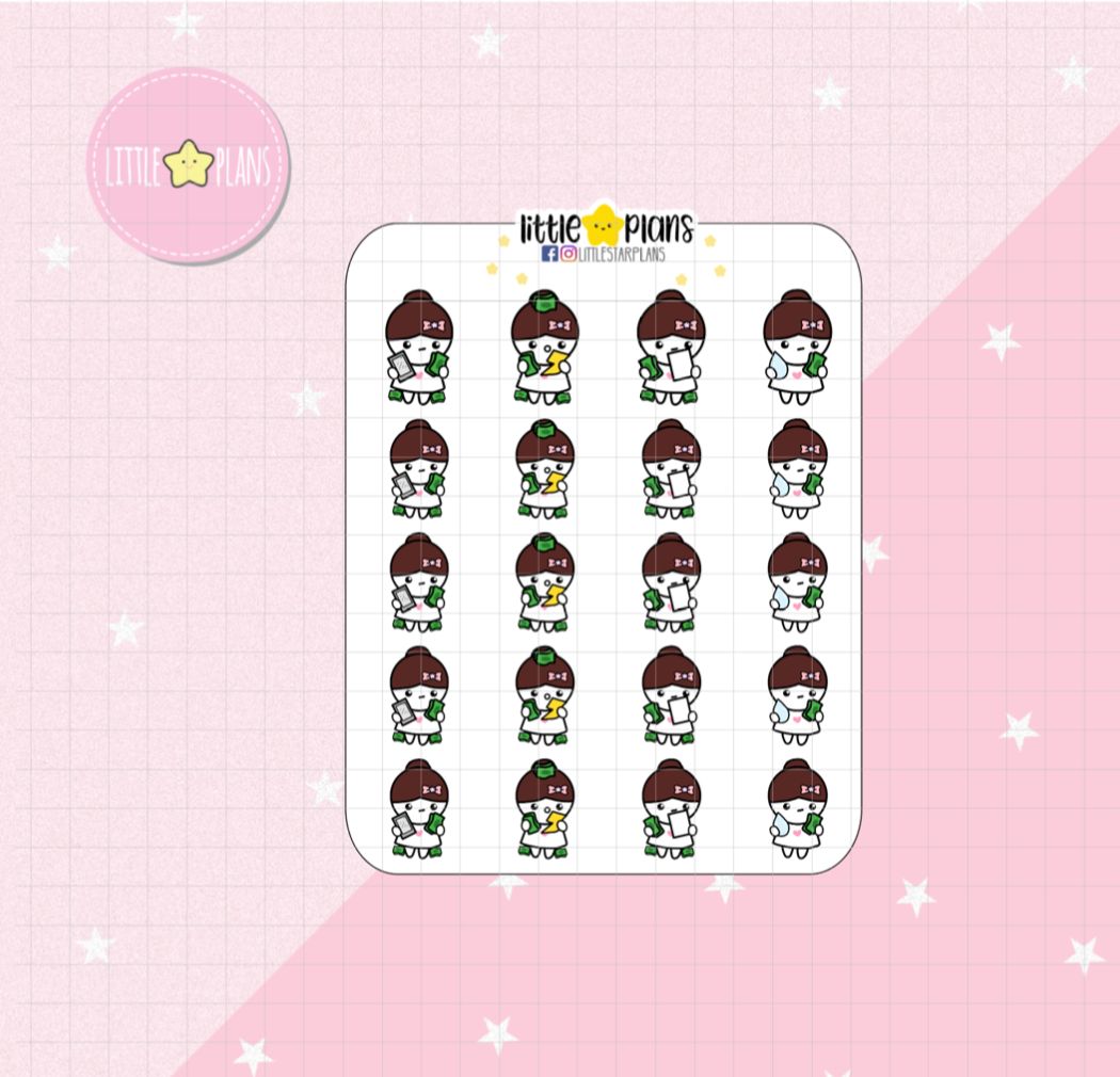 Mimi Adulting Bills: Electricity, Water, Tackle Debt, Cellphone Planner Stickers - Littlestarplans