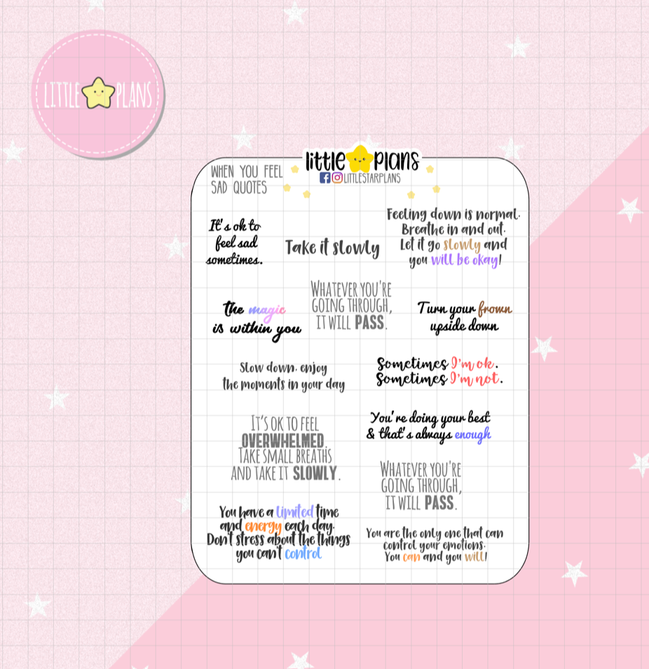 Feeling Sad Quotes - Littlestarplans