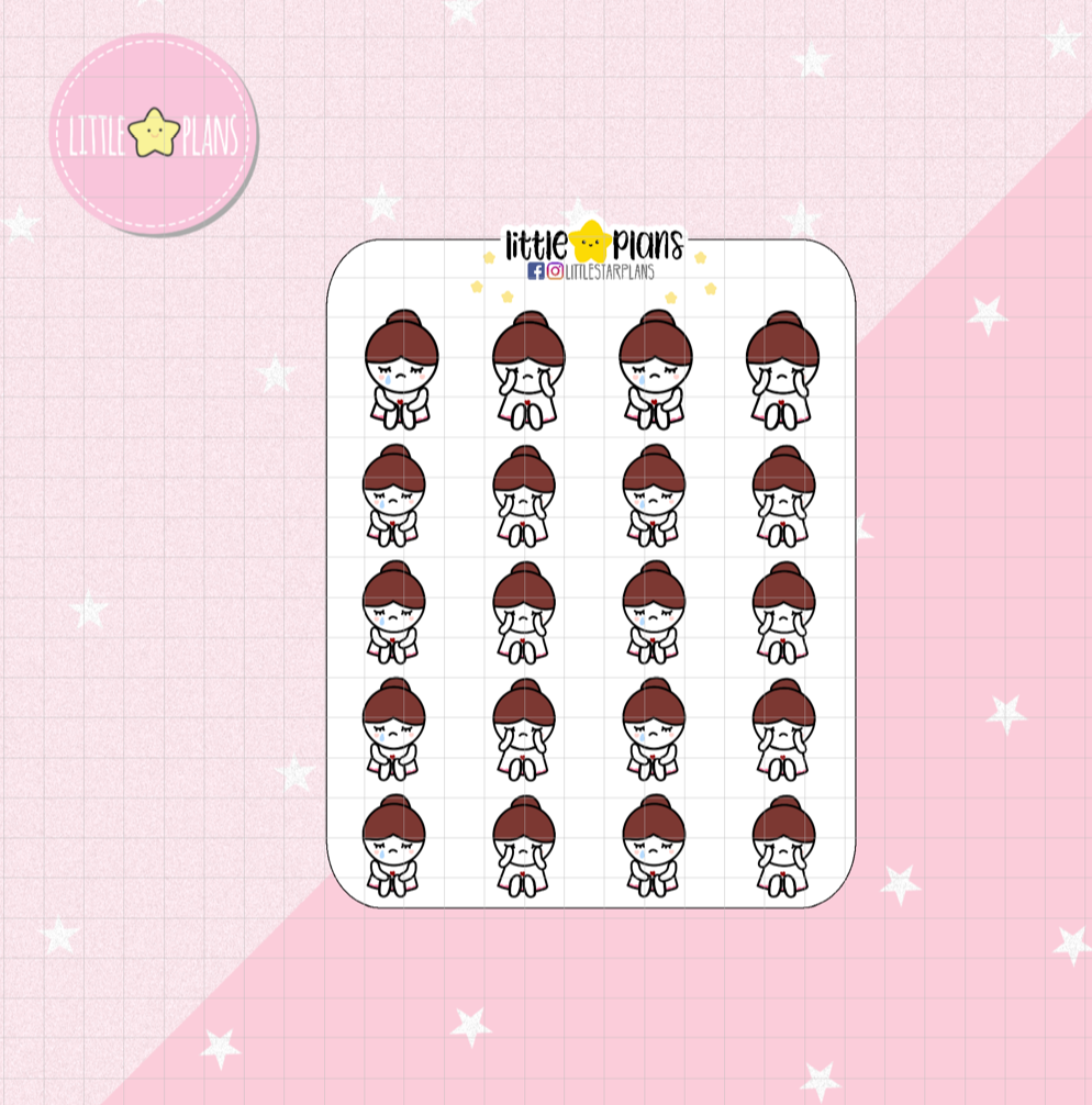 Mimi Sad and Disappointment Planner Stickers V2 (M159) - Littlestarplans