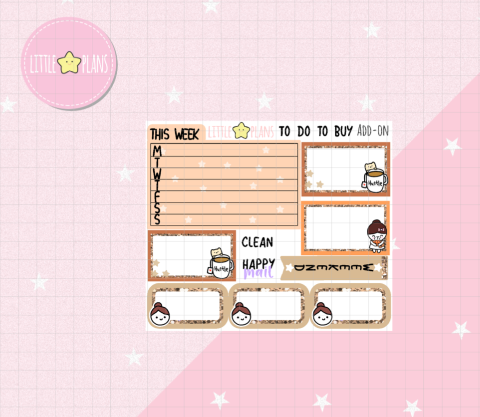 Neku Big Feast Weekly Kit fits in Hobonichi Weeks Planner - Littlestarplans
