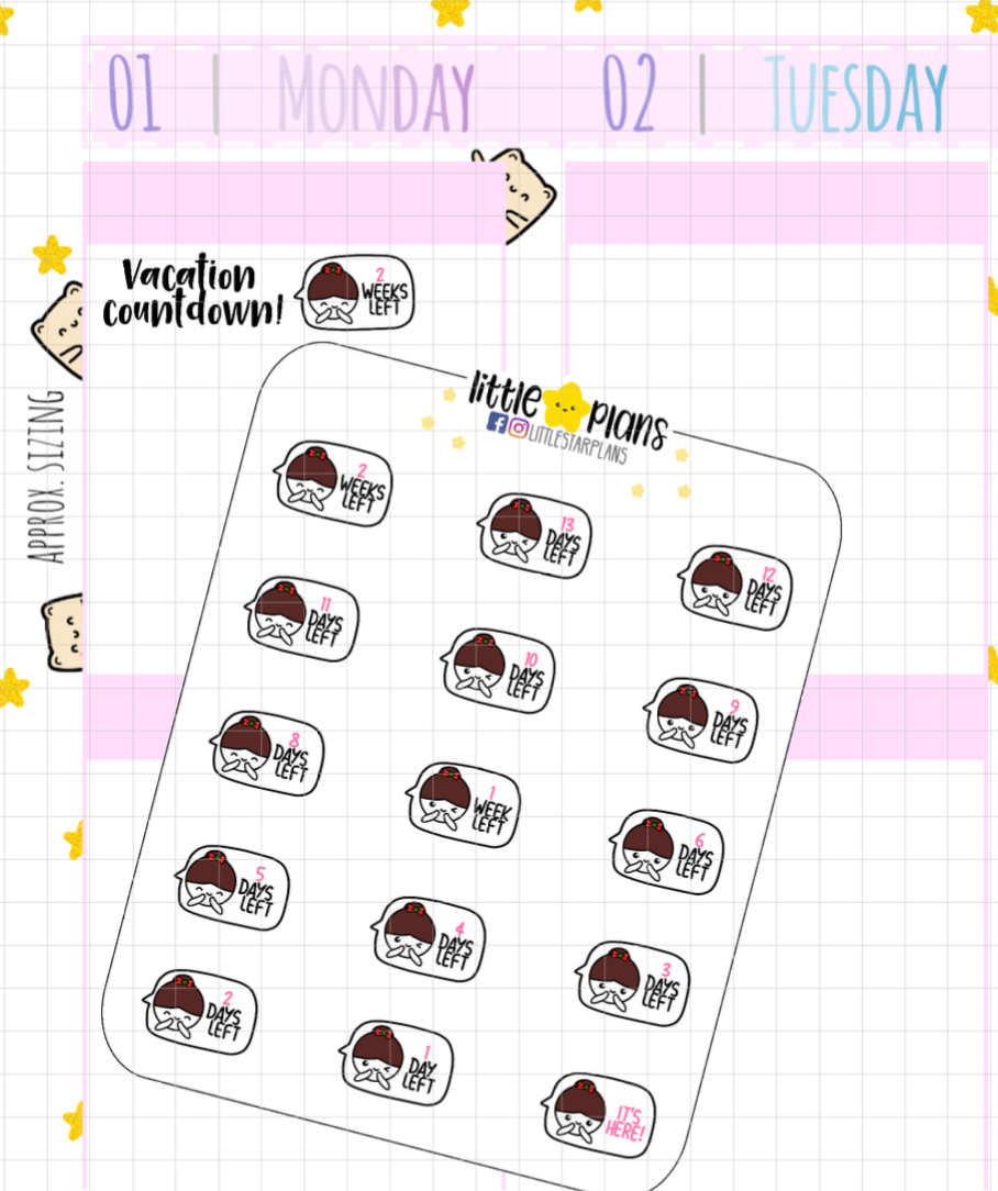 Mimi 2 Weeks Countdown (M162) - Littlestarplans