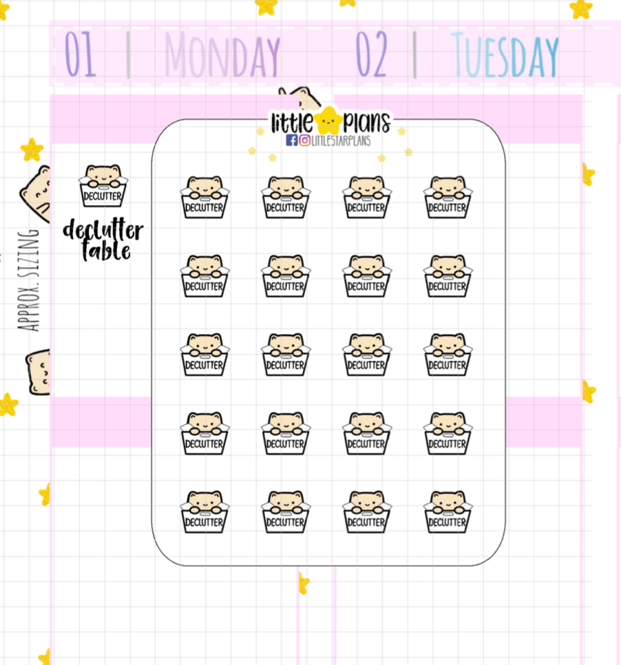 Neku Declutter Planner Stickers (N50)