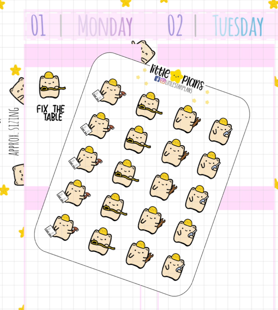 Neku Handy House Work Tools Planner Stickers (N52)