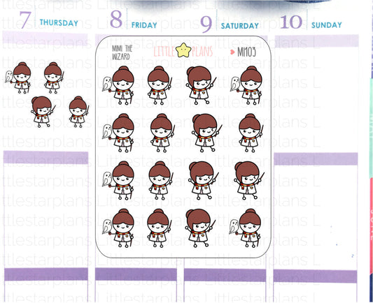 Mimi  - Inspired Wizard, Magic, Magical Planner Stickers (M090) - Littlestarplans
