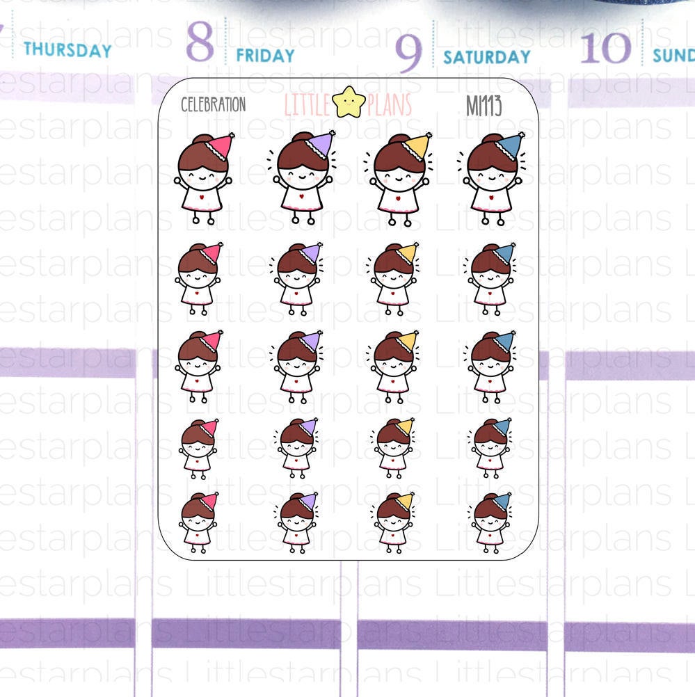 Mimi - Celebration, Birthday, New Years, Party Hat - Littlestarplans