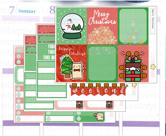 Littlestarplans Christmas Mini Planner Spread Kit - Littlestarplans