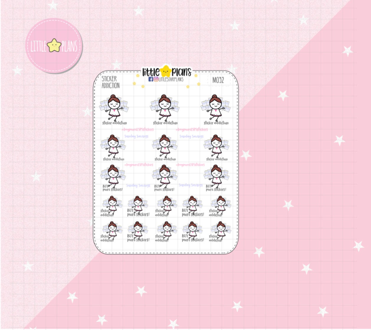 Buy More Stickers, Planner Addiction 'Got Real' Planner Stickers | Mimi Stickers - Littlestarplans