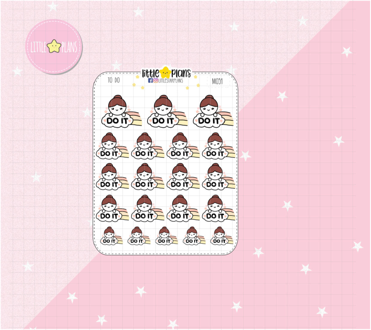 To Do Cloud, Mimi Cloud, Header | Mimi Stickers - Littlestarplans