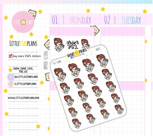 Seasonal - PSL Pumpkin Spice Latte | Mimi Planner Stickers - Littlestarplans