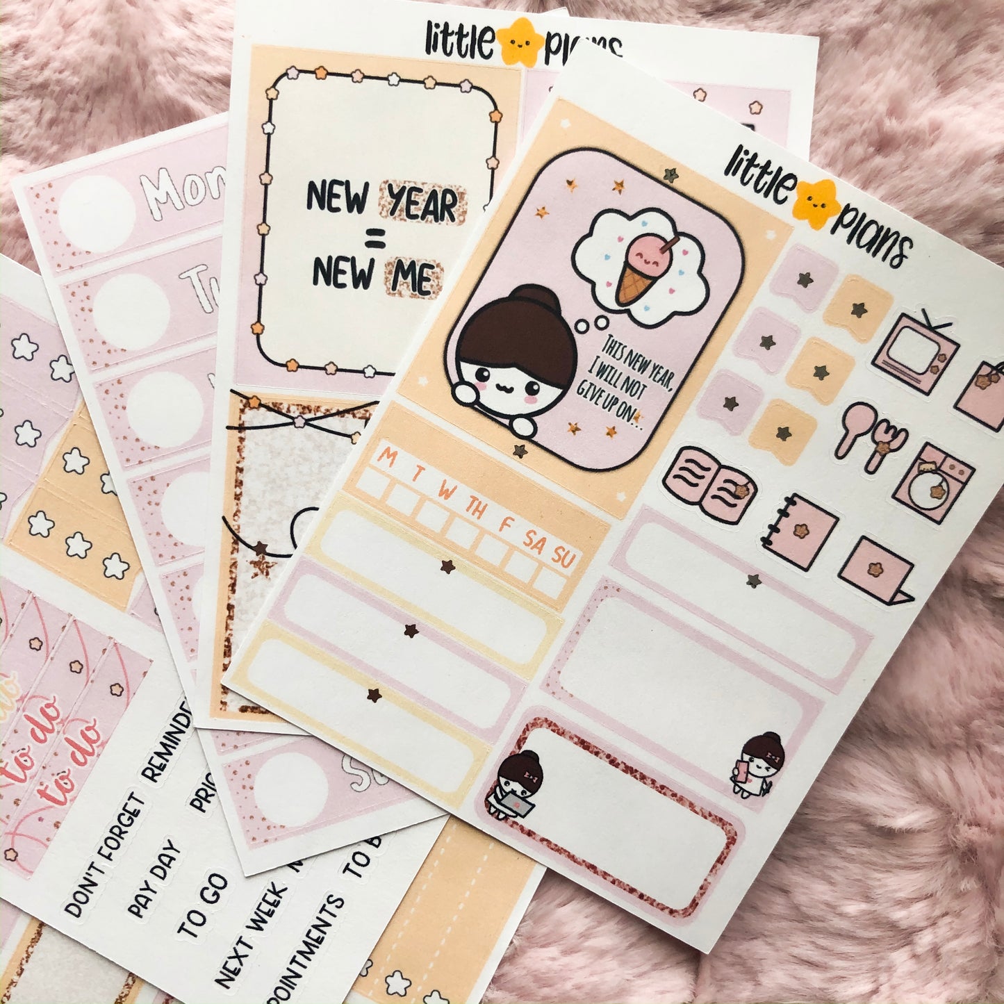 LIMITED foiling Mimi New Year New Me Weekly Planner Kit - Littlestarplans