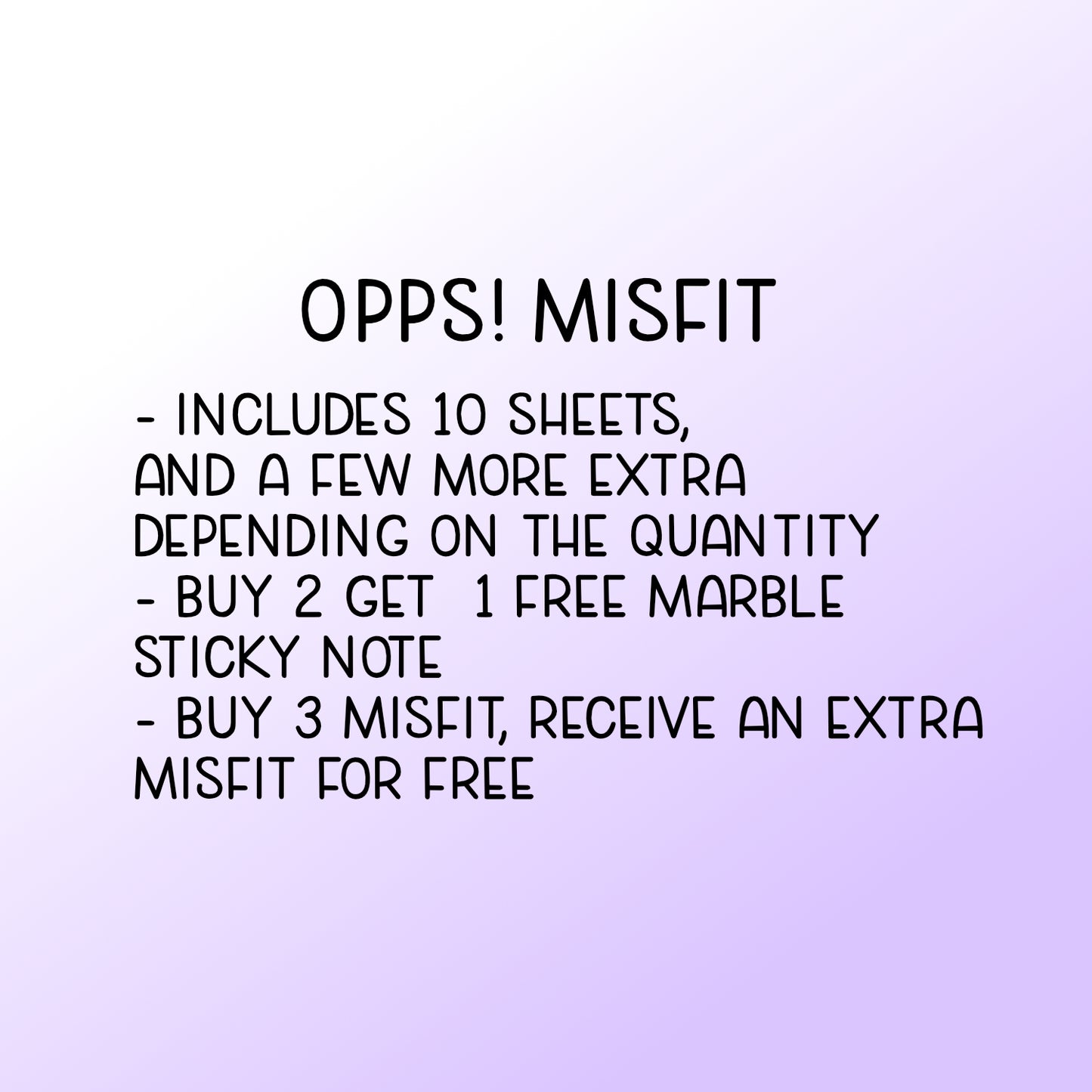 MISFIT GRAB BAG - $10/bag - Littlestarplans