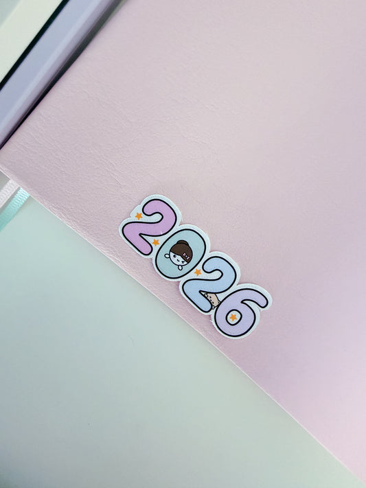 Mimi 2026 Year Sticker (Glitter Finish or Matte Finish)