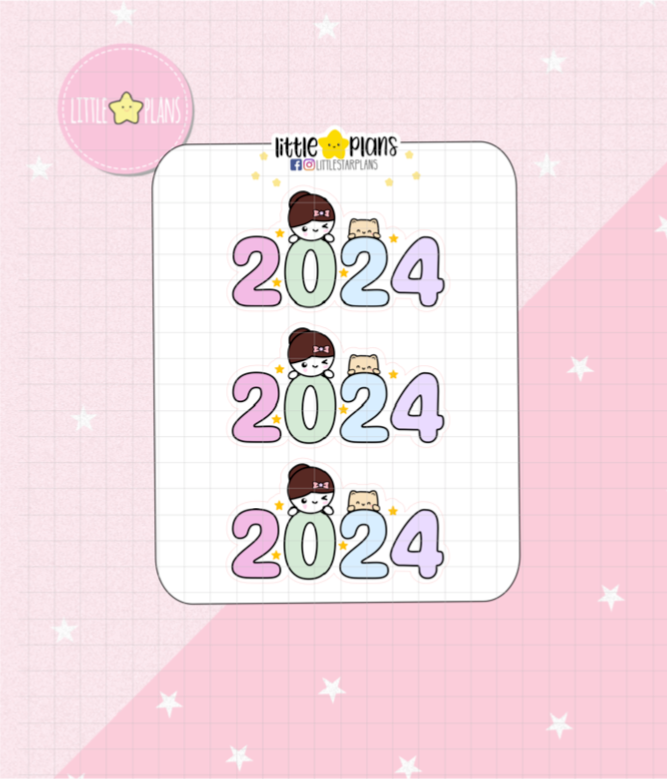 2024 Mimi Die Cut Stickers