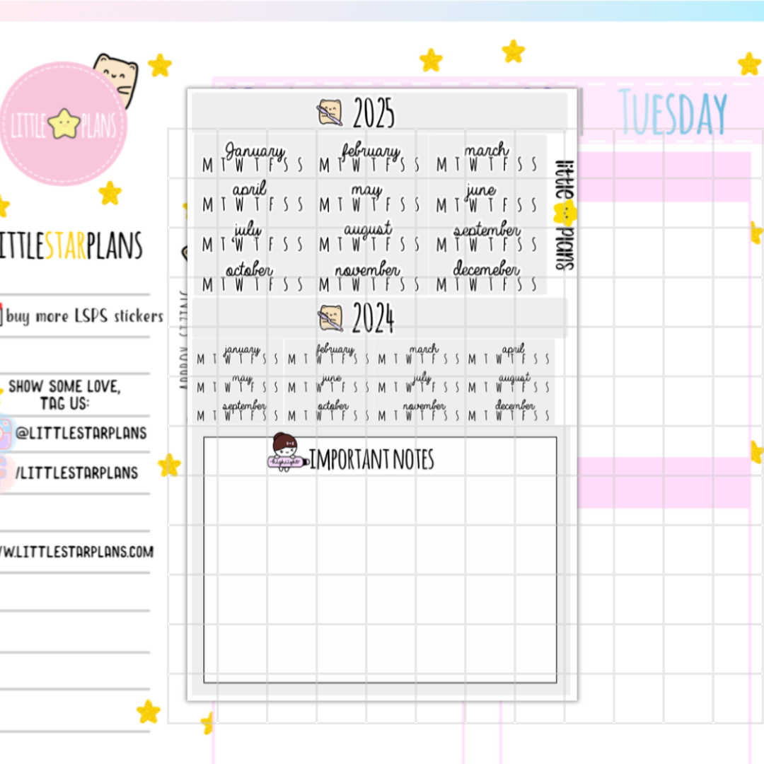 Mimi - 2025 Hobonichi Weeks Yearly Index