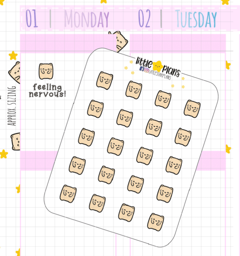 Neku Feeling Nervous Planner Stickers