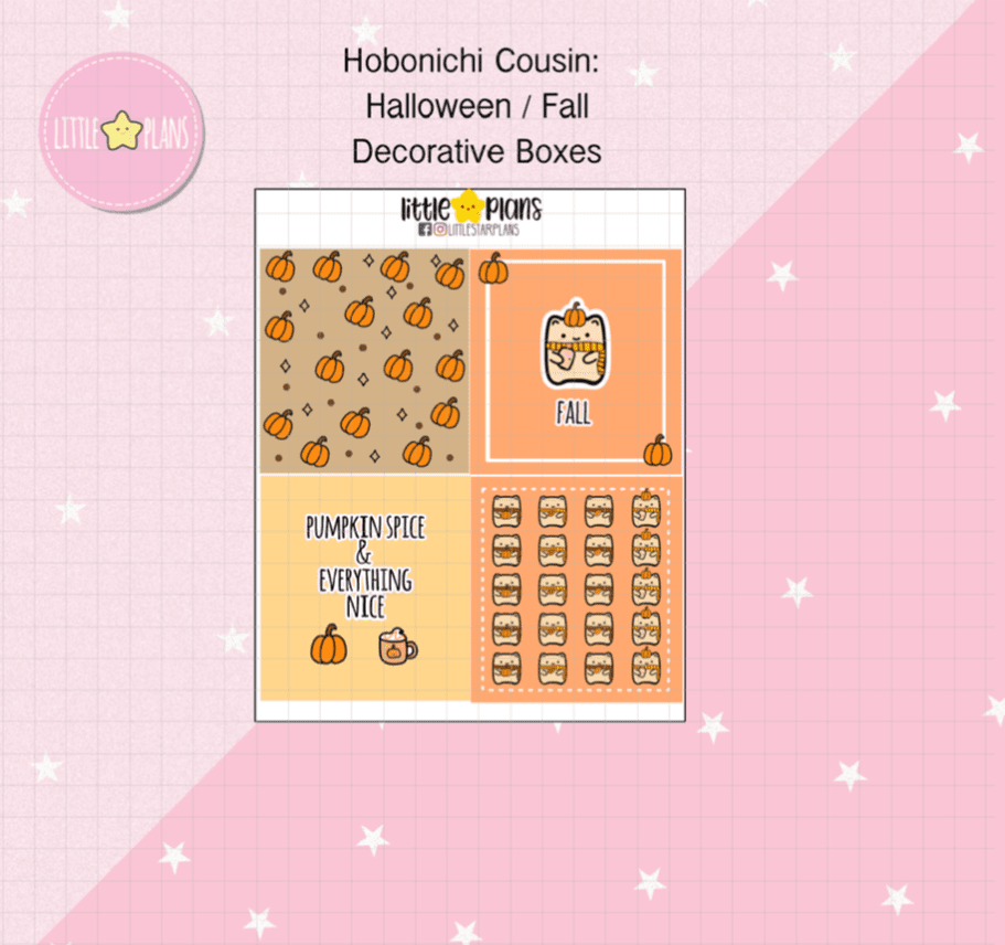 Hobonichi Cousin Decorative Boxes: Neku Loving Fall and Halloween