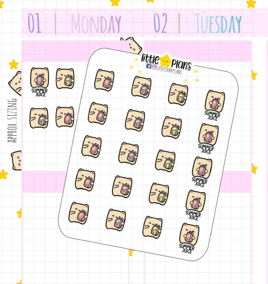 Neku - Summer Drinks Planner Stickers (N60)