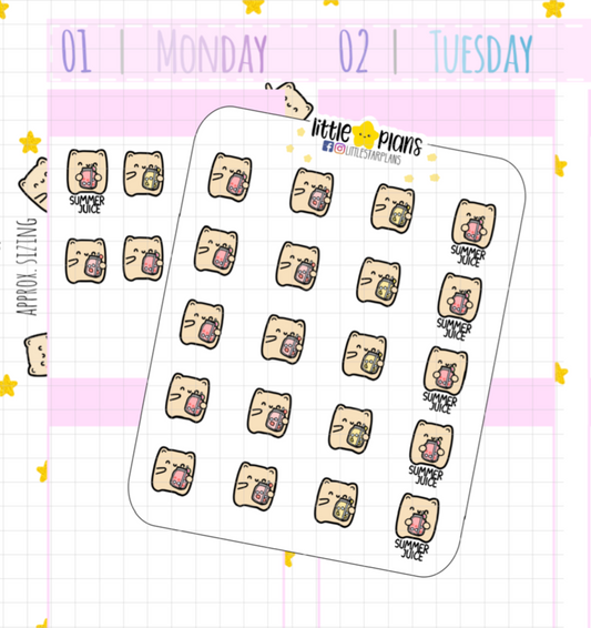 Neku - Summer Drinks Planner Stickers (N60)