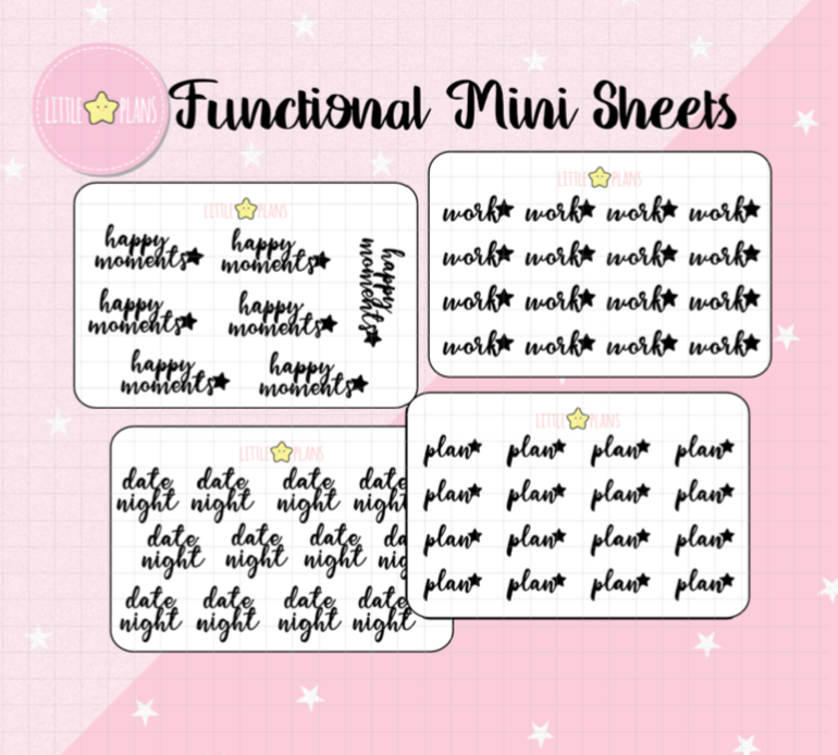 Functional Mini Sheets Phrases Planner Stickers (D014)