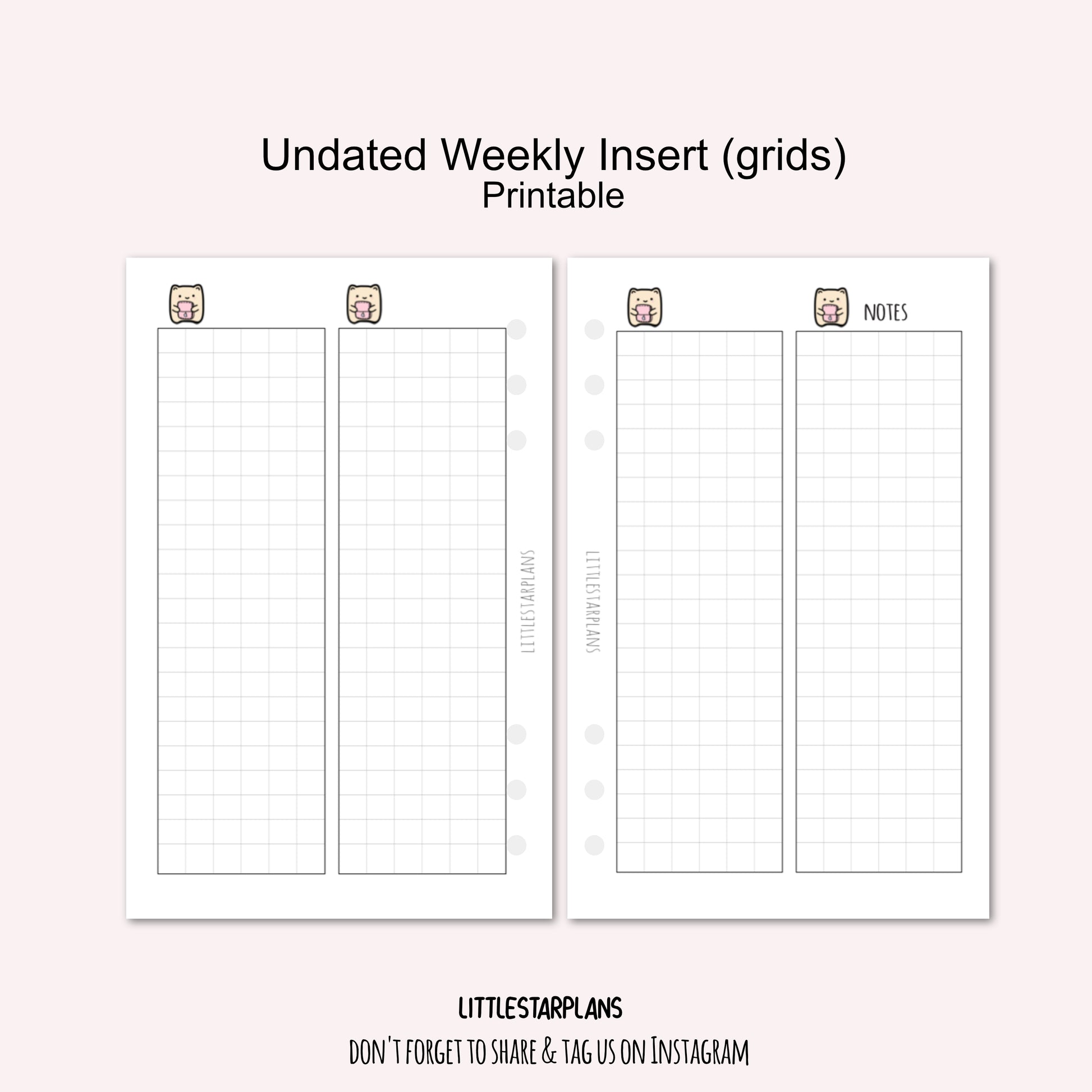 Printable Planner Inserts - Vic's Journal