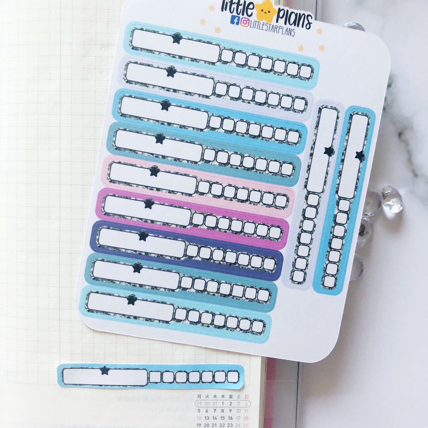 Pocket Size - Functional Hobonichi Habit Trackers - Littlestarplans