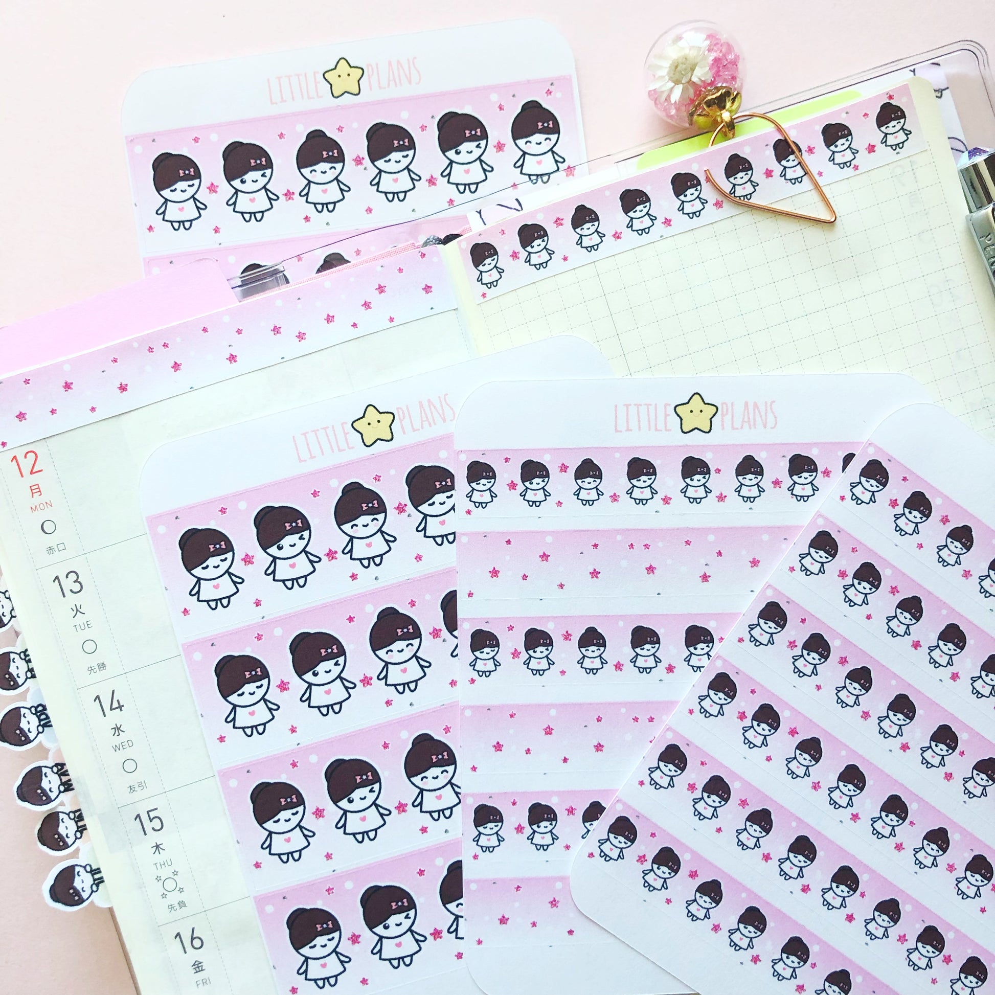 Starry Washi Stickers | Mimi - Littlestarplans