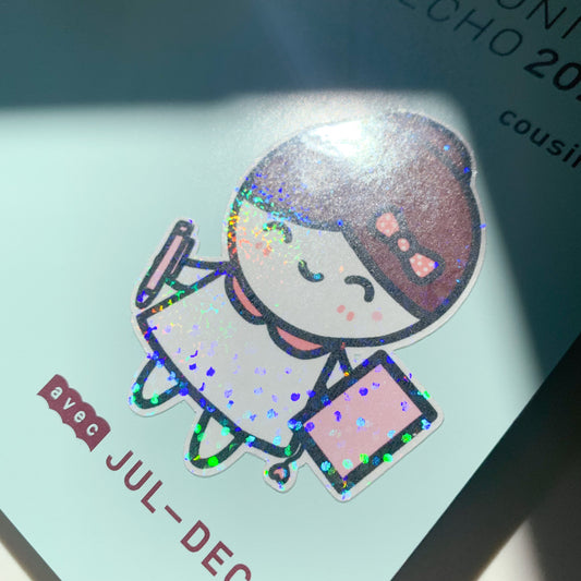Mimi Die Cut Sparkly Planning Sticker