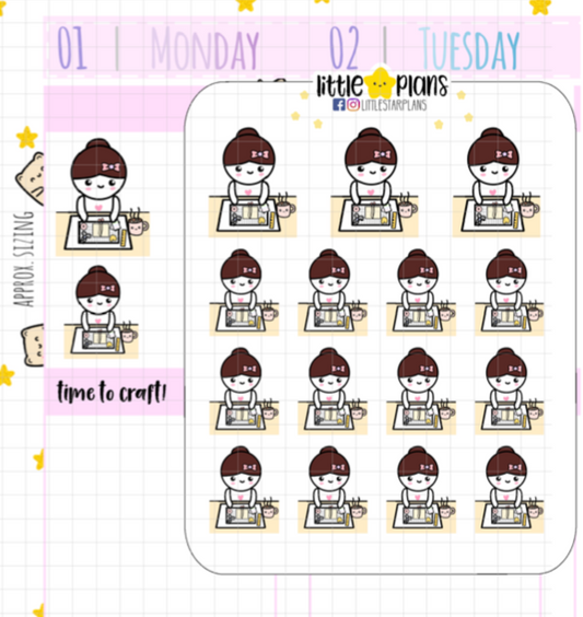 Mimi Crafting Time Planner Stickers (M167) - Littlestarplans